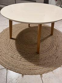 Tavolino tondo bianco d80