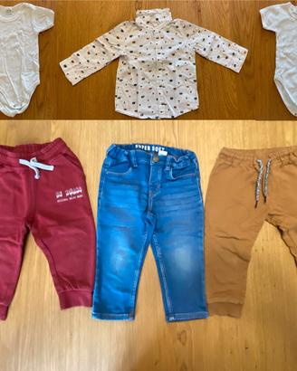 Set completo vestiti autunno bambino 18 mesi
