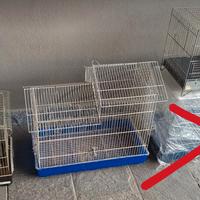 gabbie e accessori per uccelli e criceti