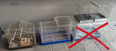gabbie e accessori per uccelli e criceti