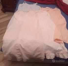 Quattro sottogonne dei primi '900, cotone