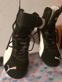 Scarpe Puma bianche e nere numero 38
