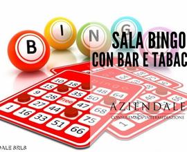Sala bingo con bar e tabacchi