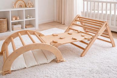 Triangolo Pikler rampa dondolo arco Montessori