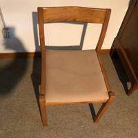 Sedia in legno e tessuto