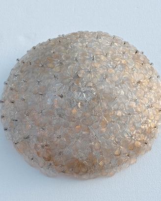 Lampadario/plafoniera in vetro di Murano coll