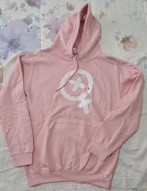 Felpa SabriGamer rosa con simbolo bianco