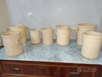 lotto Capase brocche vasi pugliesi in terracotta a