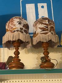 Coppia abat-jour stile country