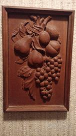 QUADRO VINTAGE SCULTURA LEGNO