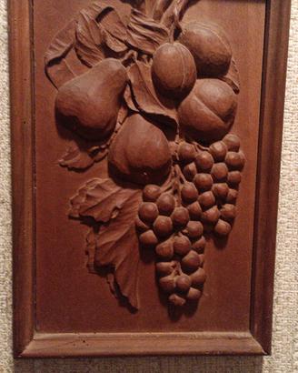QUADRO VINTAGE SCULTURA LEGNO