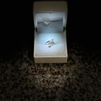 💍 Anello in oro bianco 18k con diamanti naturali