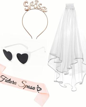 Addio al Nubilato - 4 Pezzi Set di Bride - Sposa