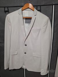blazer zara branco masculino taglia 46eu