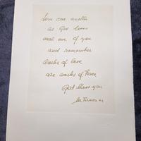 Madre Teresa di Calcutta rara citazione.