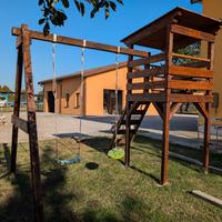 Torretta scivolo altalena