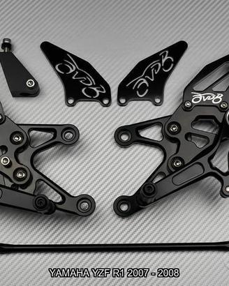 Pedane arretrate YAMAHA YZF R1 2007 - 2008