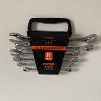 set chiavi combiante 6 pezzi di metallo nuova