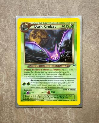 Pokemon Dark Crobat Holo Neo Destiny ITALIANO