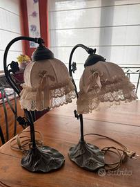 Coppia di eleganti e particolari lampade
