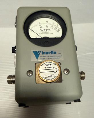 Bird Thruline Wattmeter Model 43 con elemento 500H