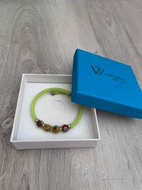 braccialetto pvc.e perline colorate 