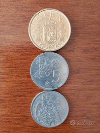 lotto monete spagnole 