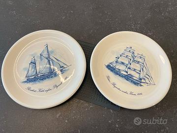 Piatti decorativi velieri