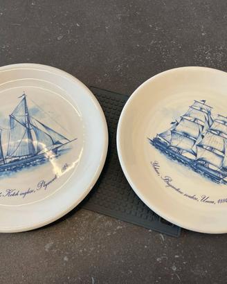 Piatti decorativi velieri