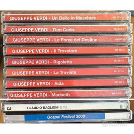 Lotto 10 CD - opere di Verdi, Baglioni, Gospel