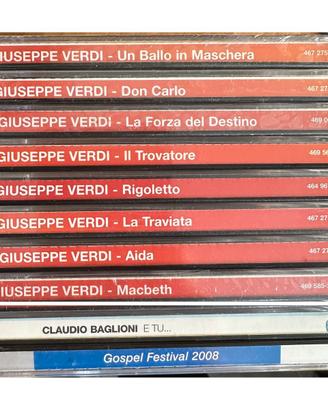 Lotto 10 CD - opere di Verdi, Baglioni, Gospel