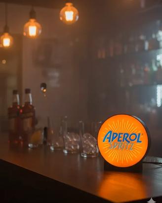 🍊 LAMPADA APEROL SPRITZ LED – DIAMETRO 20 CM –3D
