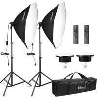 Set luci fotografiche per set streaming, dirette