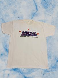 tshirt unisex cotone scritta Anal 