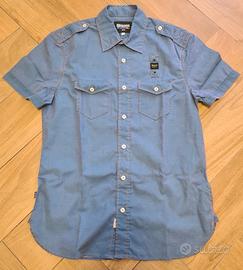 blauer camicia uomo