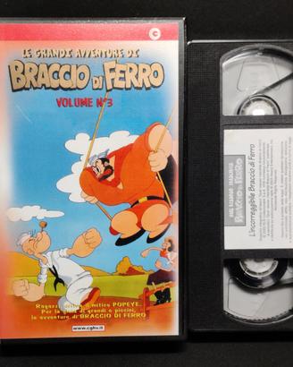 VHS Le grandi avventure di Braccio di Ferro n.3