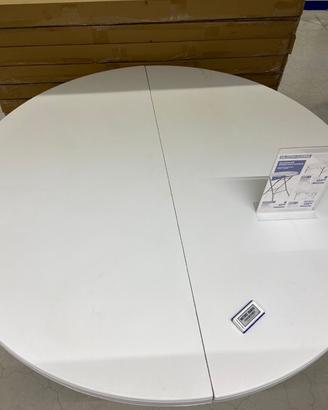 Tavolo rotondo pieghevole come nuovo – 8 posti