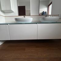 Mobile bagno con doppio lavabo