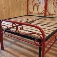 Letto vintage ferro battuto antico