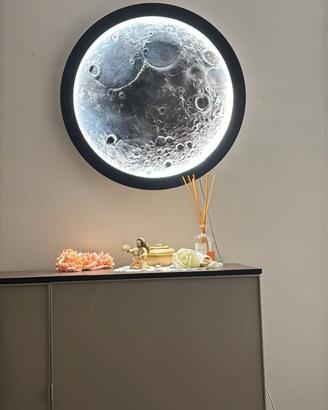 Luna grande da muro 3d