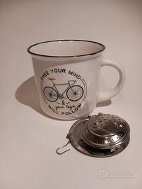 mug Legami cup pucino con infusore per il tè