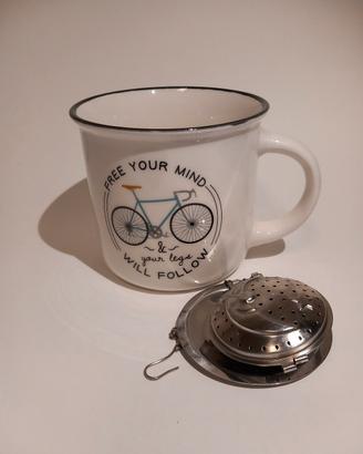 mug Legami cup pucino con infusore per il tè