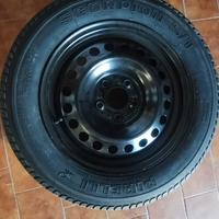 Ruote in acciaio  Mitsubishi ASX con gomme invern.