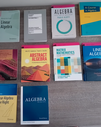 Collezione algebra, algebra lineare e geometria
