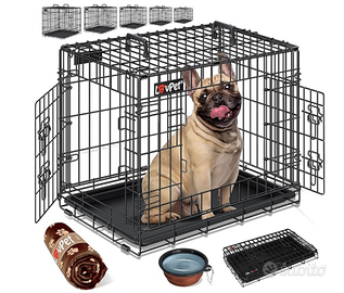 Kennel LOVPET® Gabbia XL pieghevole 107x70x77 cm