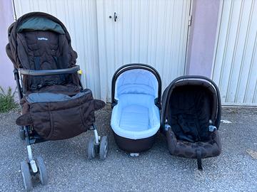 Trio passeggino Peg-perego e basi isofix