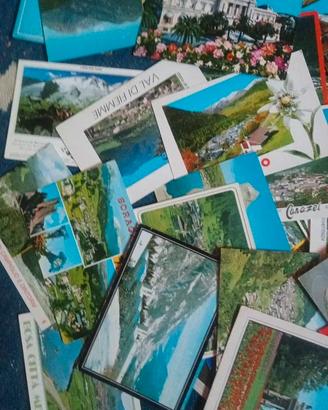 Lotto 60 cartoline viaggiate anni 80/2000