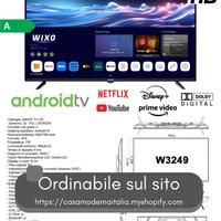 TV led 32 pollici W3249 Smart Tv Wixo