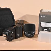 Flash Nissin-Nikon I60A, trigger e power pack PS8