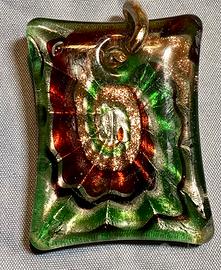 Ciondolo VETRO di MURANO. Colori e Sfumature Oro